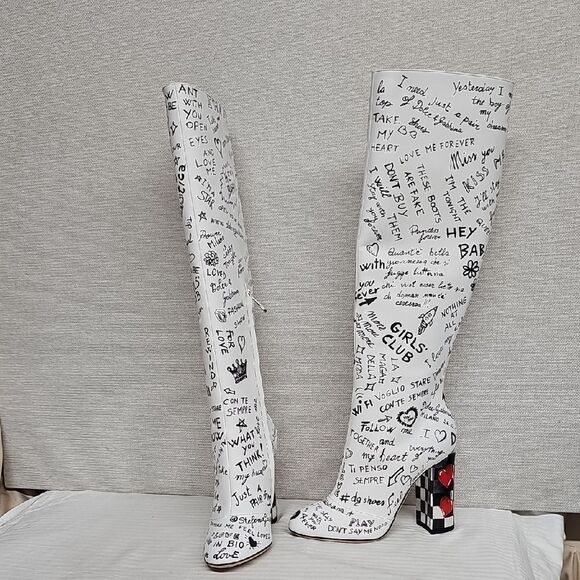 DOLCE GABBANA PRINTED BOOTS BFPM-03-220 - Picture 1 of 5